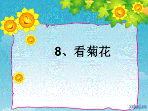 8看菊花课件(修改)[1].ppt