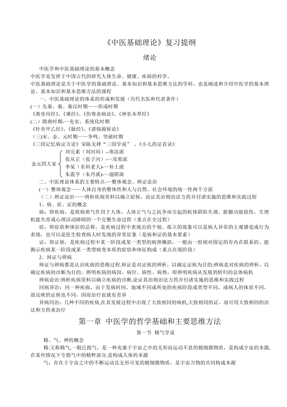 中医基础理论重点总结.doc_第1页