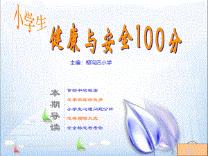 小学生健康安全100分.ppt