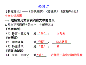 高中语文必修二文言文复习ppt课件.ppt