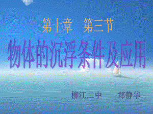 物体的沉浮条件课件.ppt