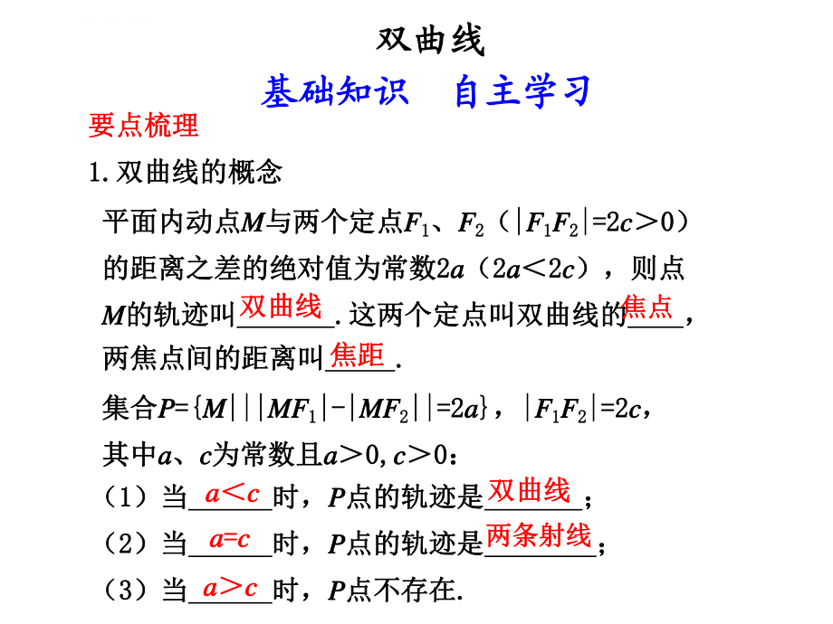 高三数学第一轮复习课件-双曲线ppt.ppt_第1页