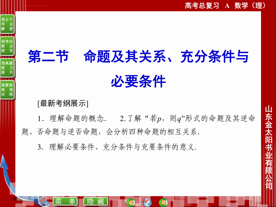 高中必修一《命题及其关系、充分条件与必要条件》课件ppt.ppt_第1页