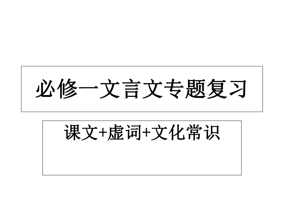 高中语文必修一-文言文复习ppt课件.ppt_第1页