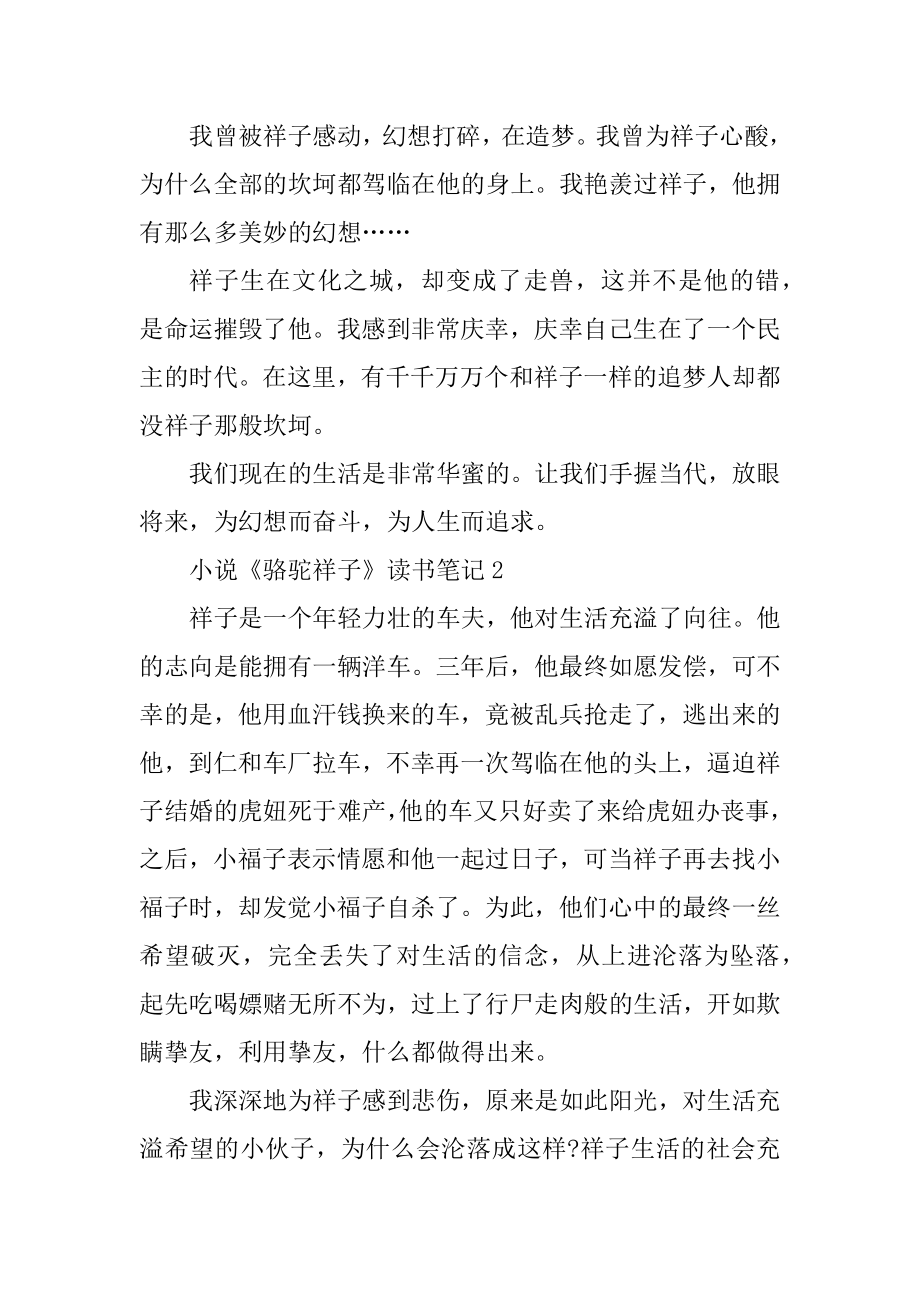 小说《骆驼祥子》读书笔记汇编.docx_第2页