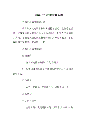 班级户外活动策划方案_1.docx