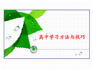 高中学习方法与技巧.ppt