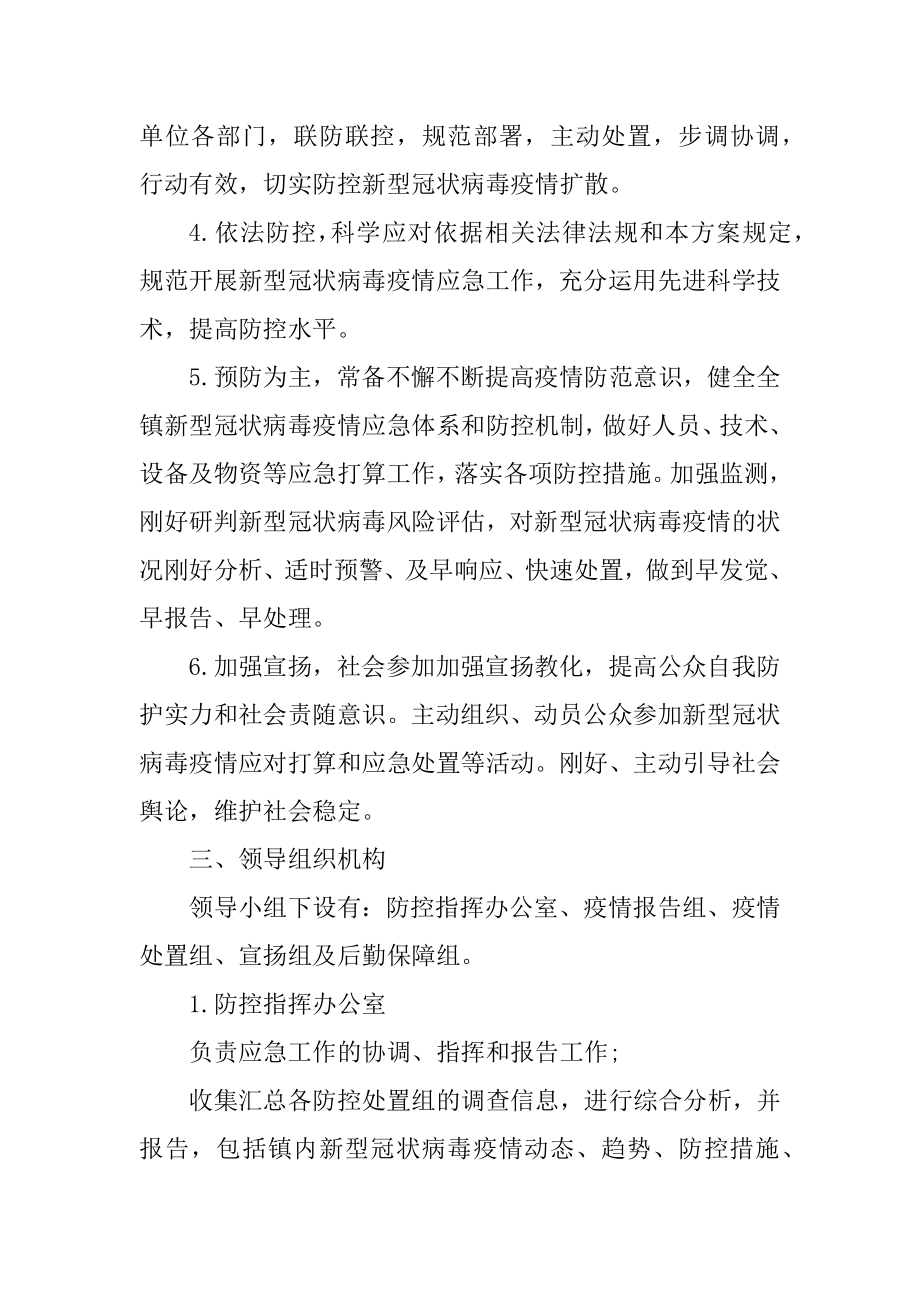 新冠疫情应急防控预案模板精编.docx_第2页