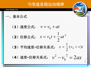 匀变速直线运动推论及其应用.ppt