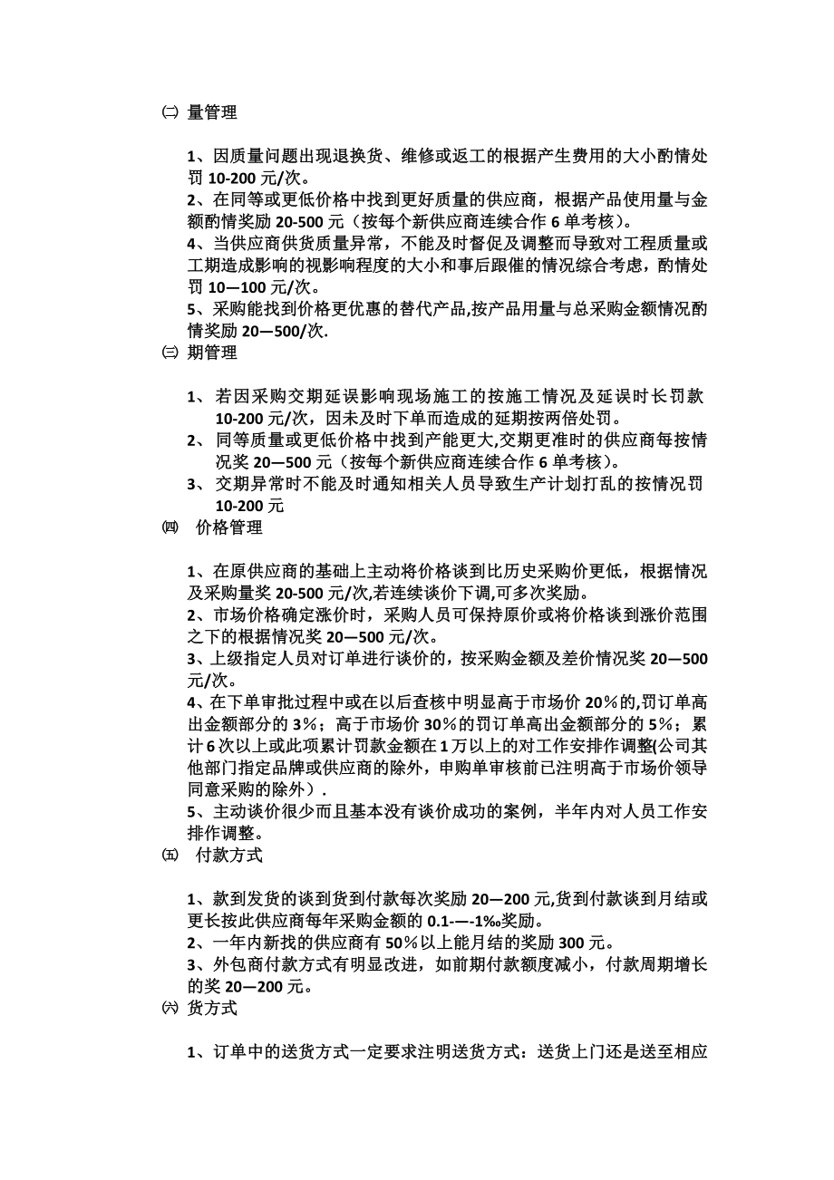 产品开发-采购部奖罚制度(试行).docx_第2页