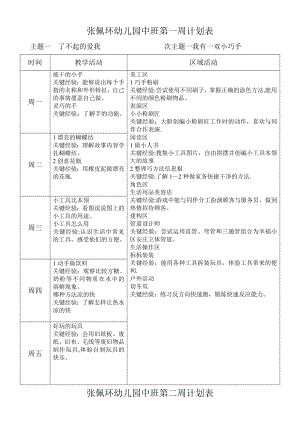 中班下学期周计划表.doc