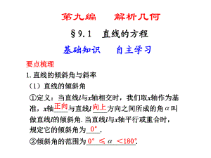 高中数学必修二--直线的方程ppt课件.ppt