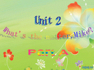 Unit2A_What's_the_matter,Mike_Part_A_课件.ppt