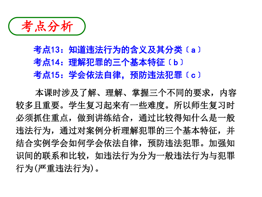 2013年中考社会思品一轮复习精品课件系列——第38课一般违法与犯罪（考点13—15）.ppt_第2页