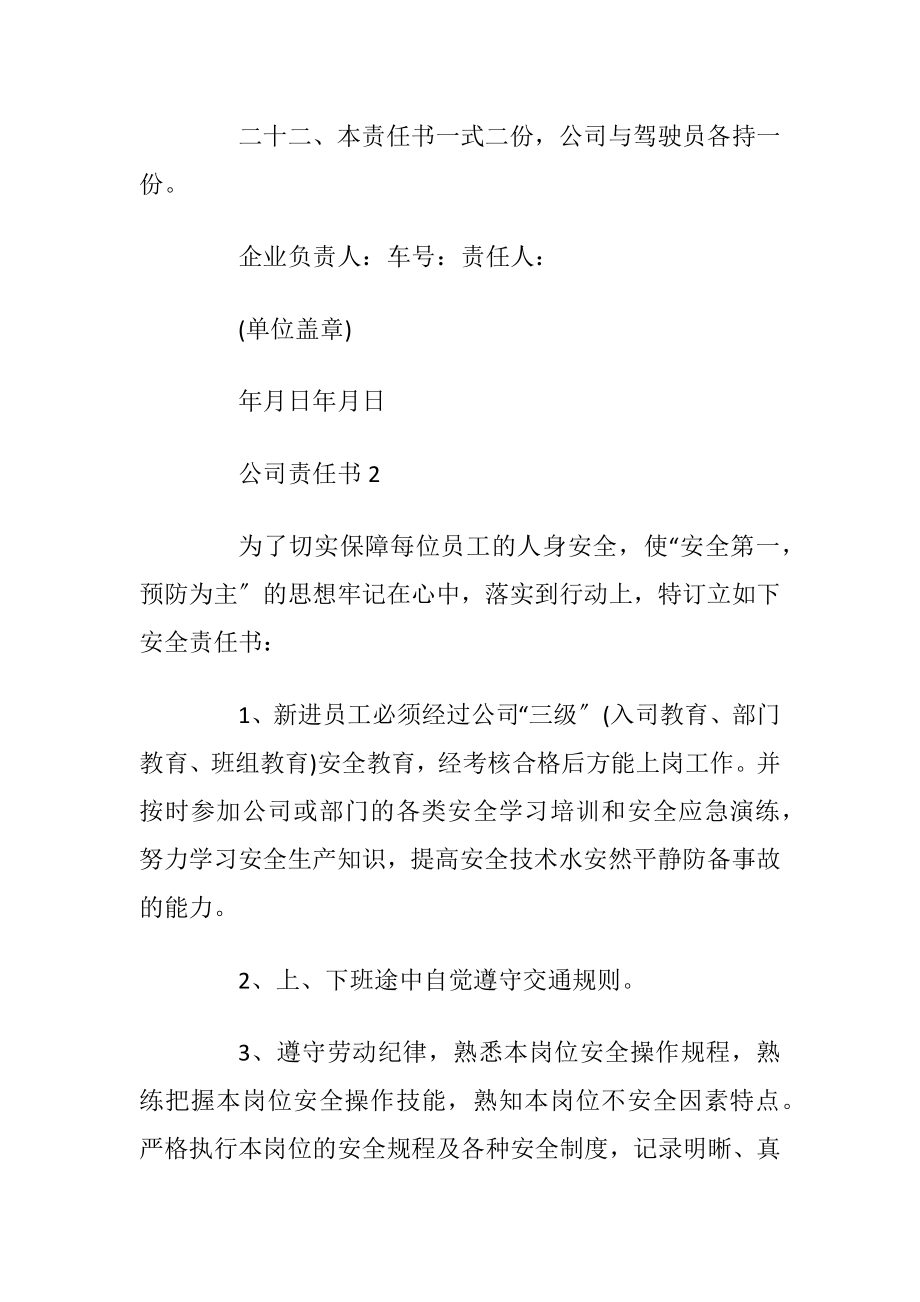 公司责任书最新内容2020_1.docx_第2页