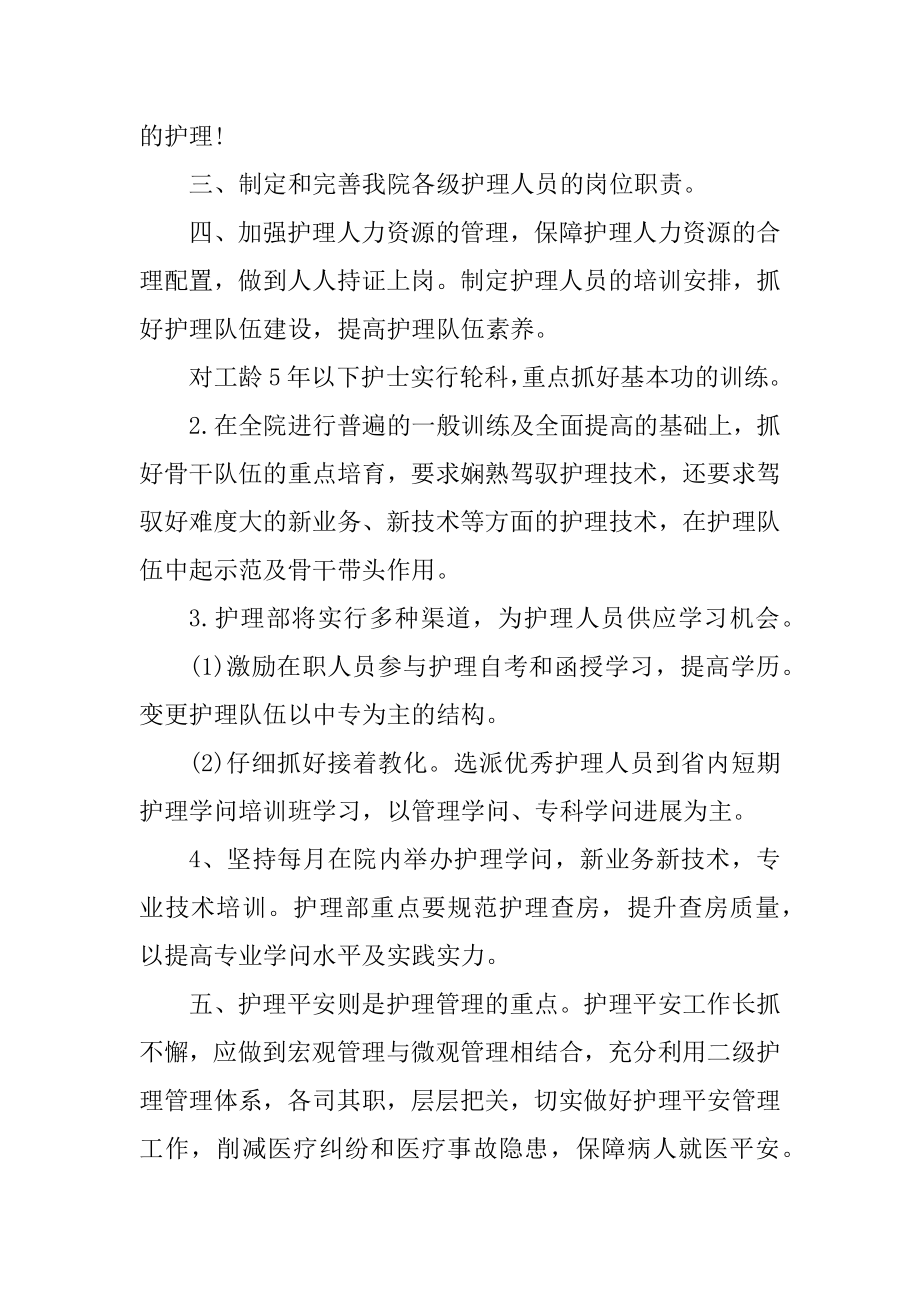 医院护士工作人员年度个人工作计划范文优质.docx_第2页