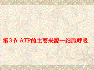 53《ATP的主要来源—细胞呼吸》课件（1）（新人教版必修1）1.ppt