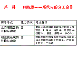 细胞器—系统内的分工合作.ppt