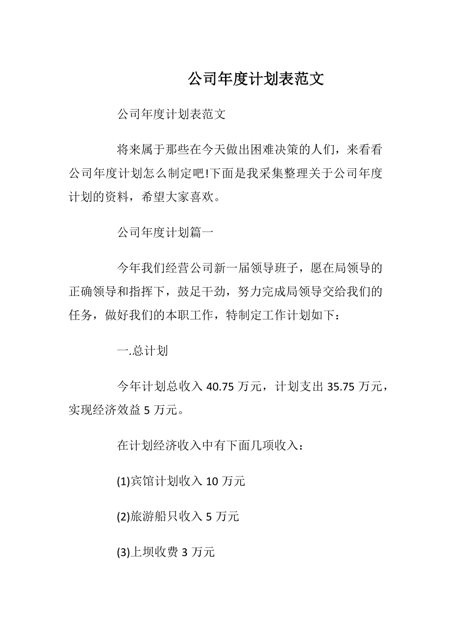 公司年度计划表范文_1.docx_第1页