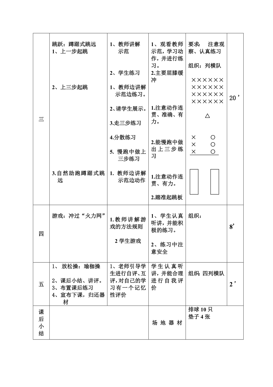 水平三体育课教案（跳远）.doc_第2页