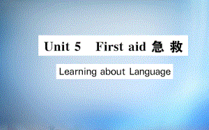 【人教版】英语必修五：Unit5FirstaidLearningaboutLanguage课件.ppt