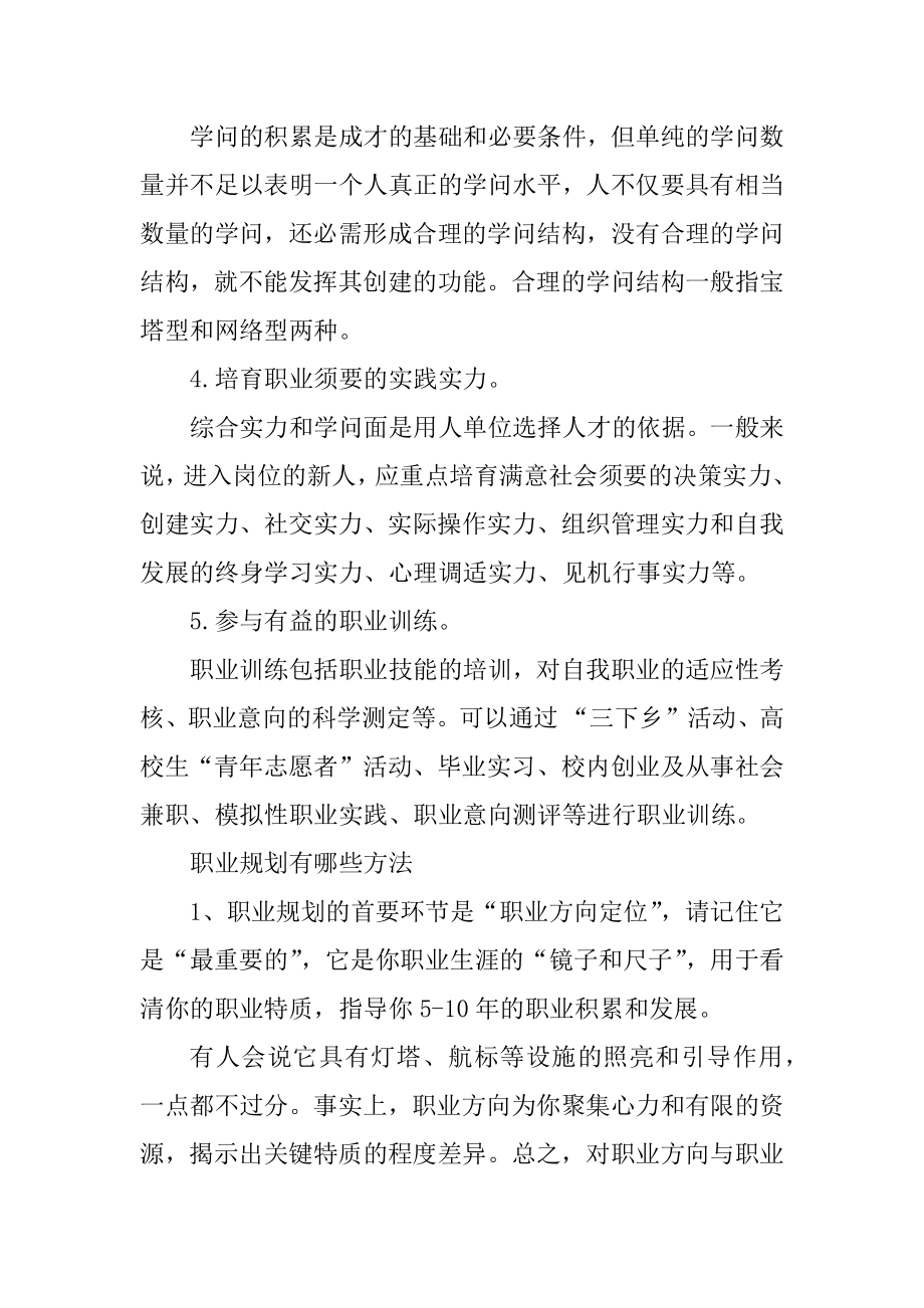 制定职业规划需要因素前提优质.docx_第2页