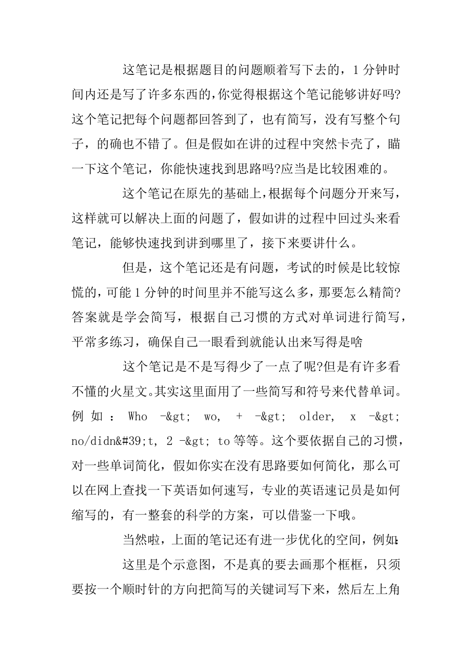 干货!如何充分利用雅思口语Part2的1分钟准备时间例文.docx_第2页