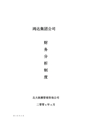 某集团财务分析操作规程(doc 11页).docx