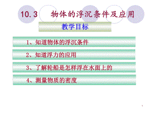 103物体的沉浮条件及应用课件人教版.ppt