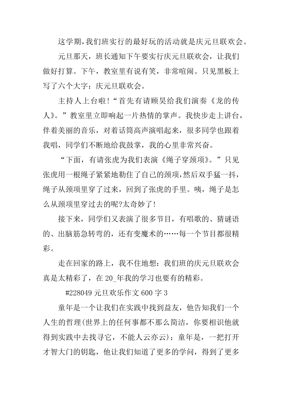 元旦快乐作文600字汇总.docx_第2页