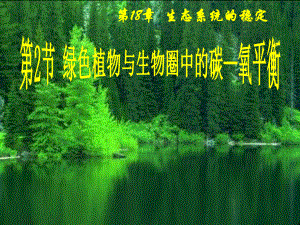 苏科版八年级生物上《绿色植物与生物圈中的碳-氧平衡》.ppt