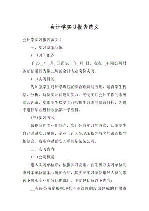 会计学实习报告范文例文.docx