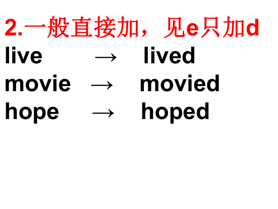 小学英语六年级下册-动词过去式ppt课件.ppt_第2页