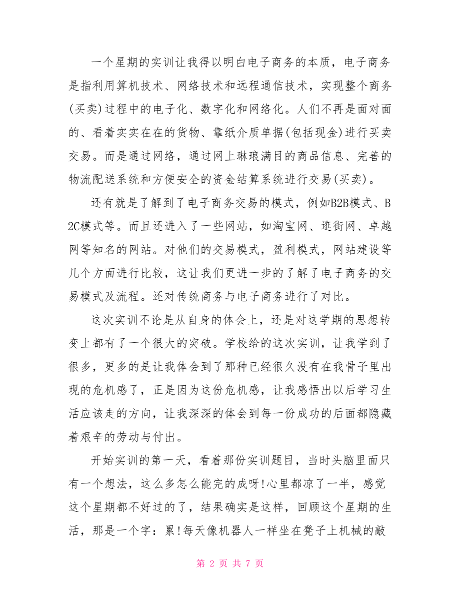 电子商务实训实习工作总结.doc_第2页