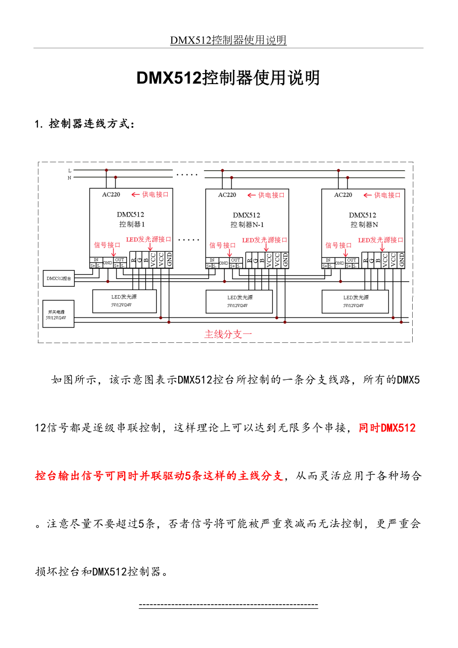 DMX512控制器使用说明.doc_第2页