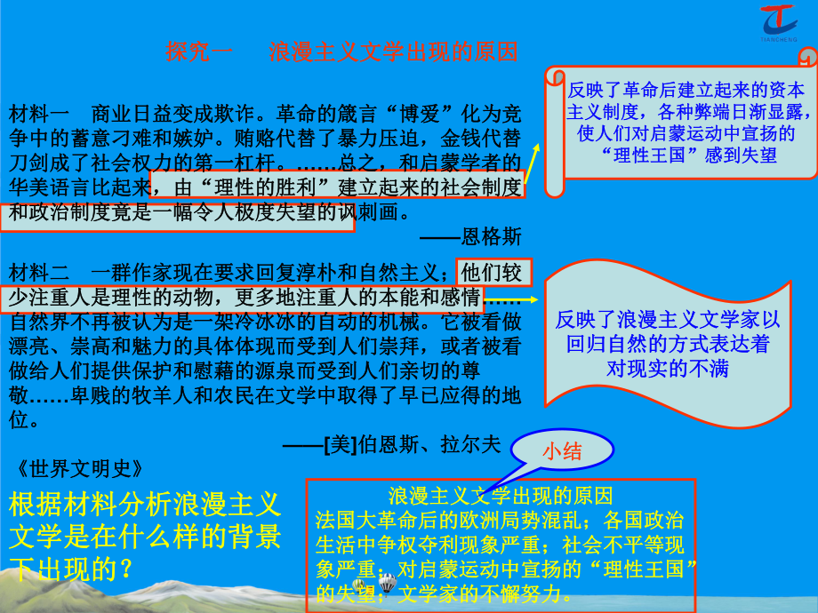 第十八单元近代以来的世界科学技术与19世纪以来的世界文学艺术.ppt_第1页