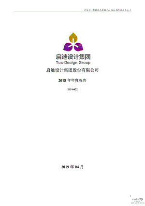 启迪设计：2018年年度报告.PDF