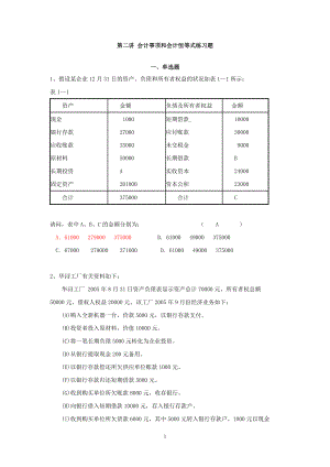 财务会计与事项管理知识分析练习题.docx