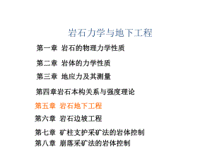 岩石力学与地下工程ppt课件.ppt