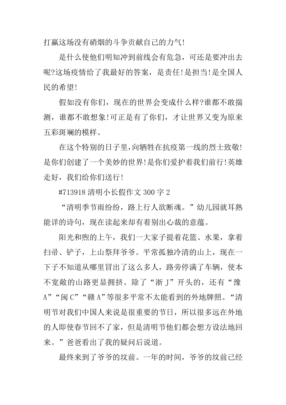 清明小长假作文300字精编.docx_第2页