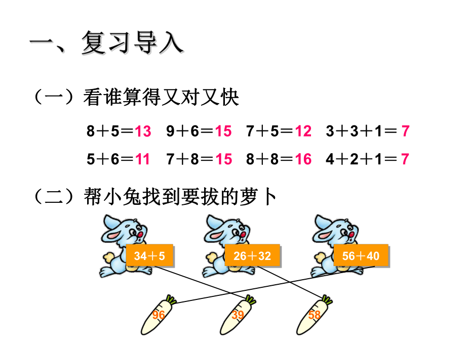 人教版二年级上册数学100以内的加法进位加.ppt_第2页