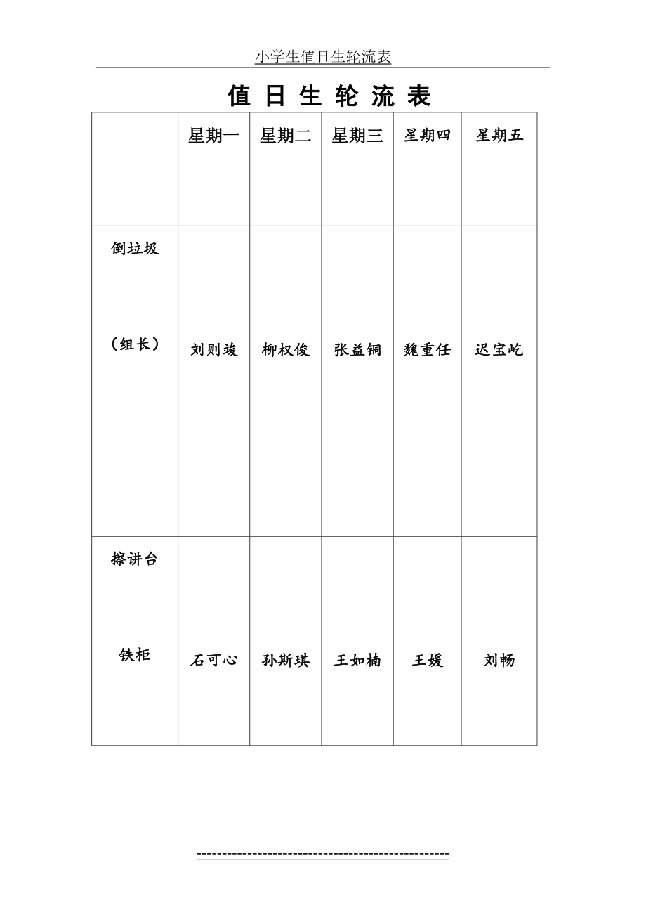 小学生值日生轮流表.doc_第2页