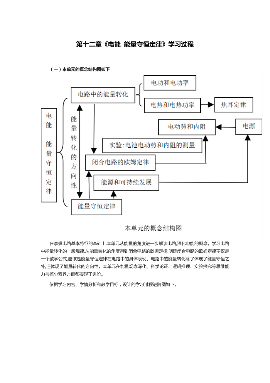 高中物理-第十二章《电能能量守恒定律》学习过程.docx_第1页