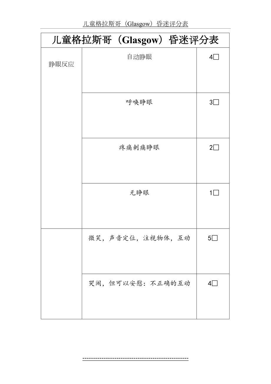 儿童格拉斯昏迷评分表.doc_第2页