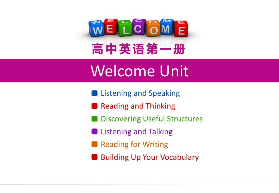 人教版新版高一英语 第一册 welcome unit.pptx_第2页