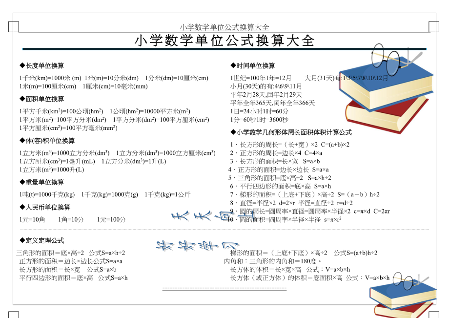 小学数学单位公式换算大全.docx_第2页