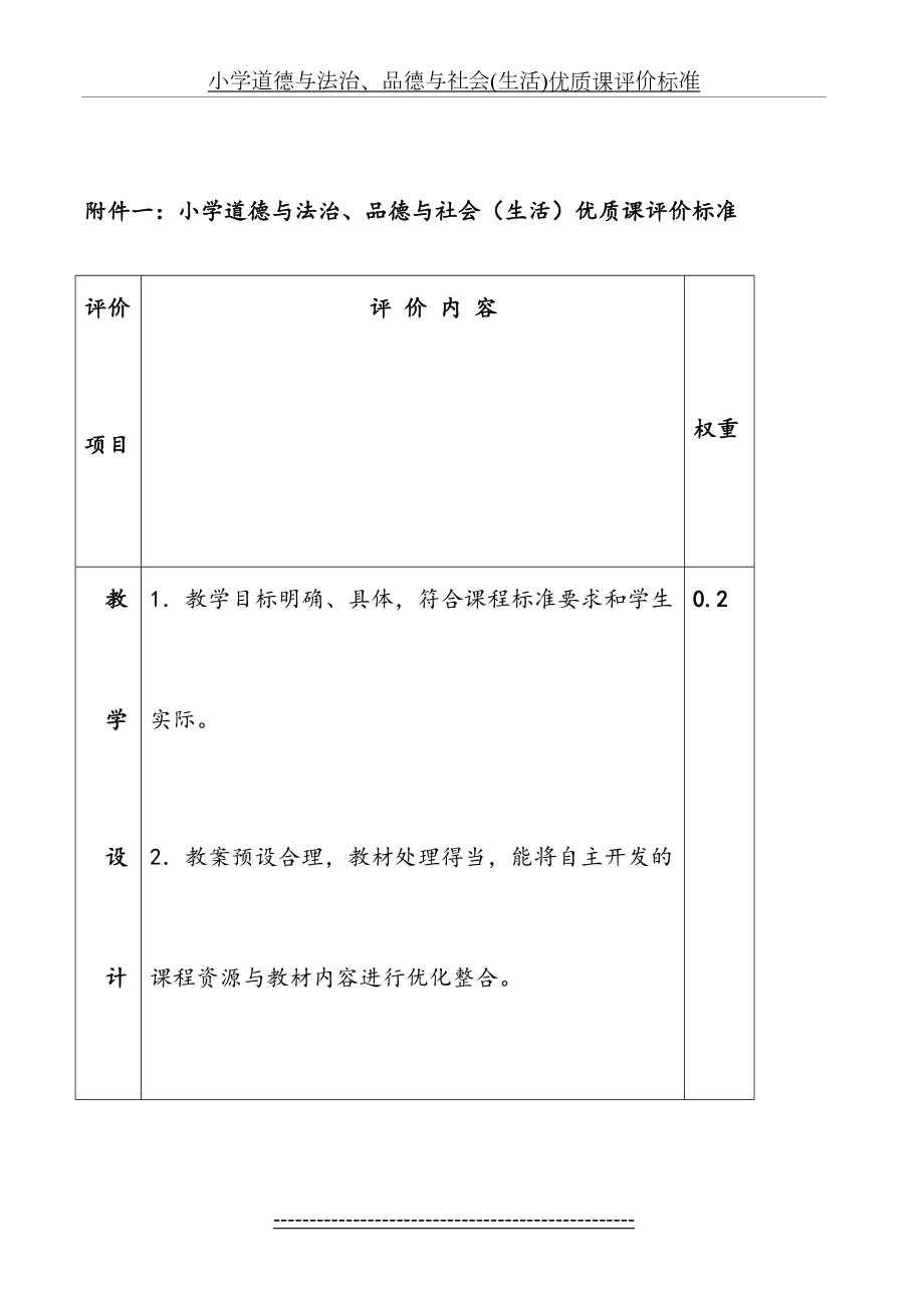 小学道德与法治、品德与社会(生活)优质课评价标准.doc_第2页