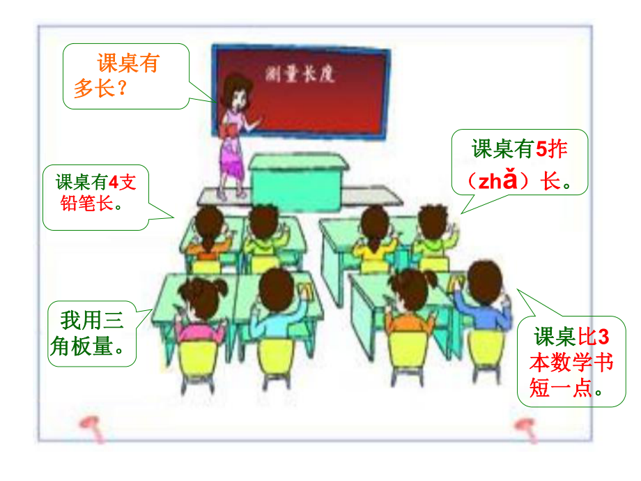 西师大版小学数学二上_用厘米作单位量长度.ppt_第2页