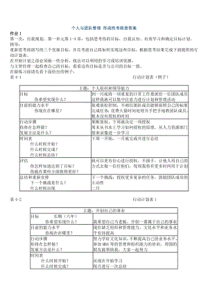 XXXX个人与团队管理形成性考核册参考答案.docx