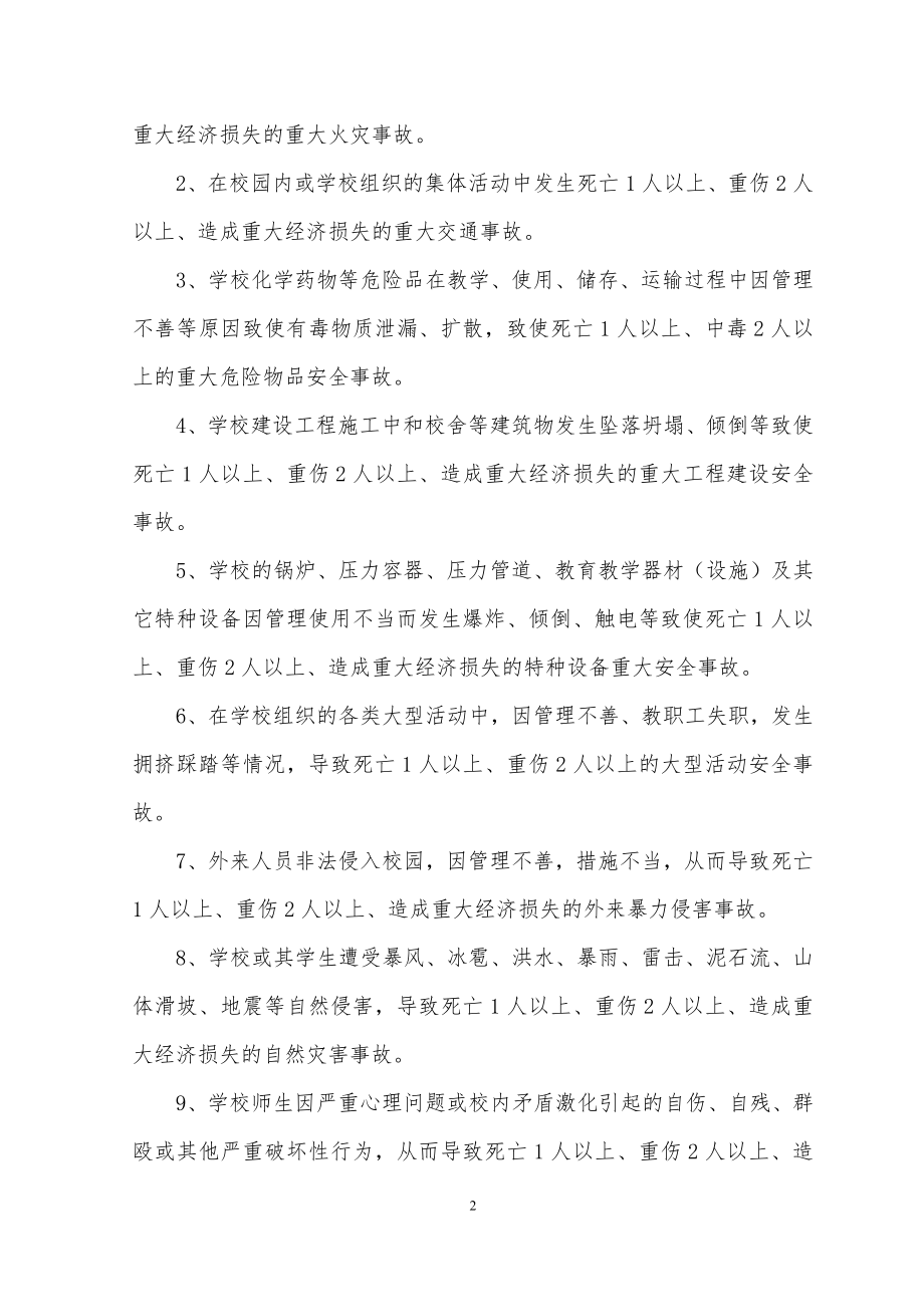 某小学重大安全事故应急预案.docx_第2页